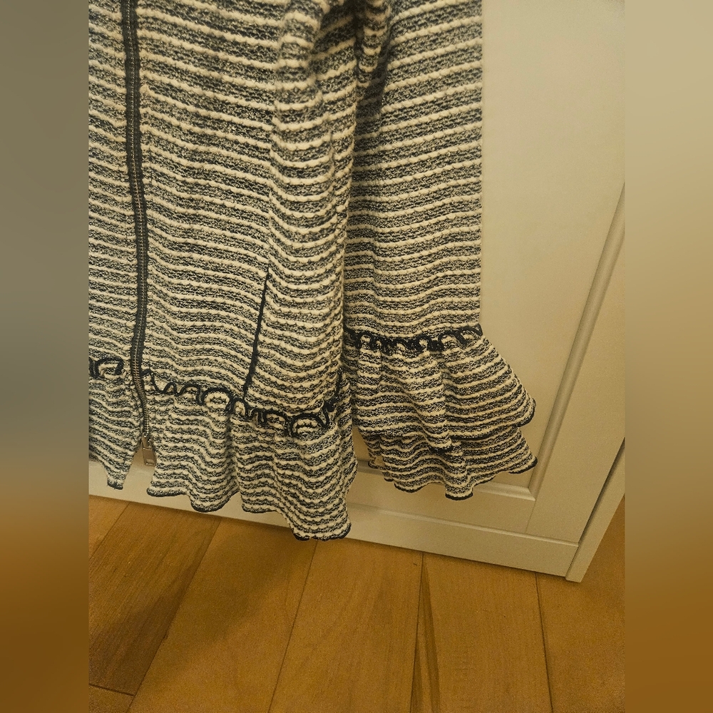 NWOT J.Crew Ruffle Sleeve Knit Jacket - Picture 5 of 9